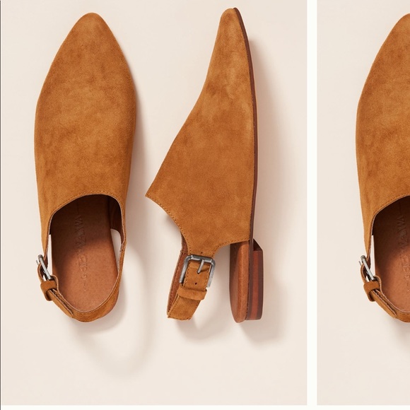 NIB Gee Wawa Anthropogie flats mules 6.5 - Picture 2 of 3